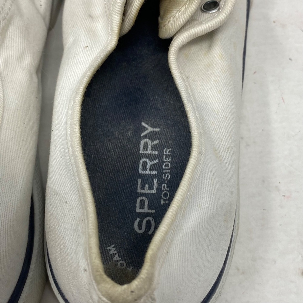 Sperry Crest Vibe Womens 5.5 White Canvas Sneakers STS95128 Memory Foam - Picture 14 of 15